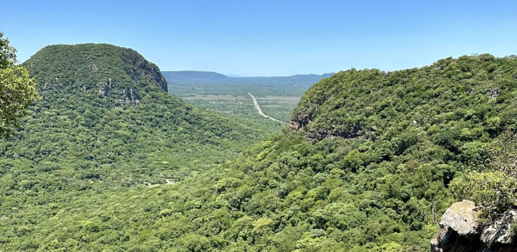 Paraguay countryside from the top of a short but steep hike that some of the community members took us on.